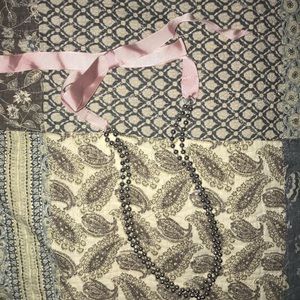 American eagle necklace with ribbon tie